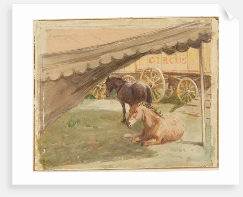 Two Horses Resting, 1884 by John Atkinson