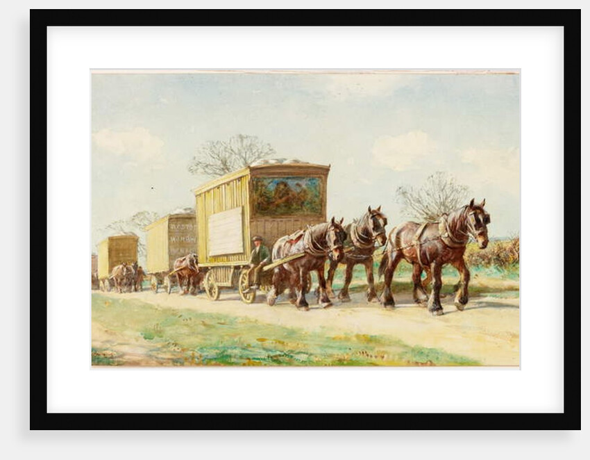 Travelling Menagerie on the Road by John Atkinson