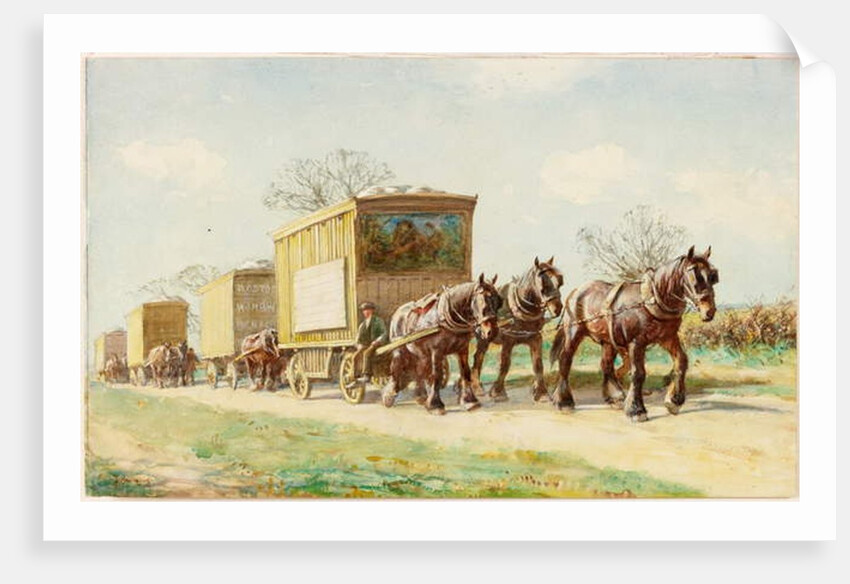 Travelling Menagerie on the Road by John Atkinson