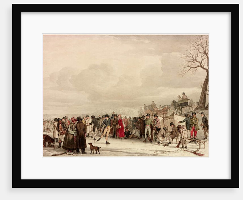 Skating, 1810 by John Augustus Atkinson