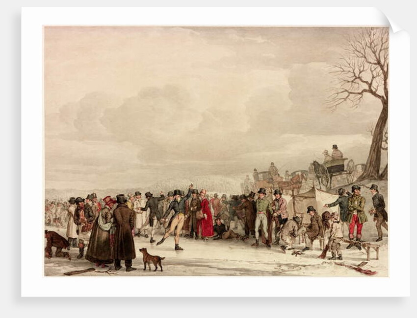 Skating, 1810 by John Augustus Atkinson