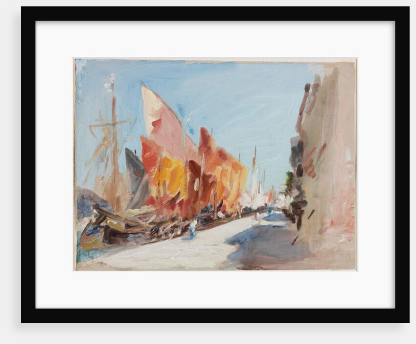 Chioggia, Boats at Quay by Hercules Brabazon Brabazon