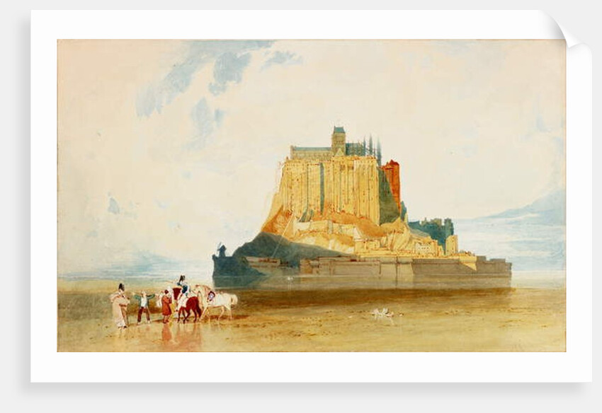 Mont St Michel, 1829 by John Sell Cotman