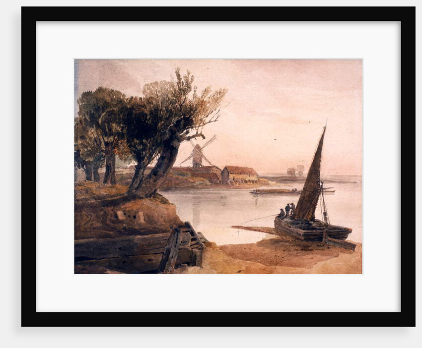 On the River Witham by Peter de Wint