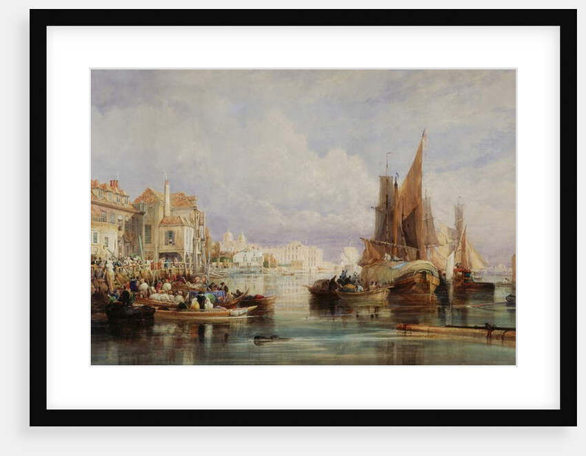 Scene at Greenwich, on the River Thames on the Morning of Saturday, the 10th of August, the day on which His Most Gracious Majesty George the Fourth, embarked for Scotland by Thomas Miles Richardson