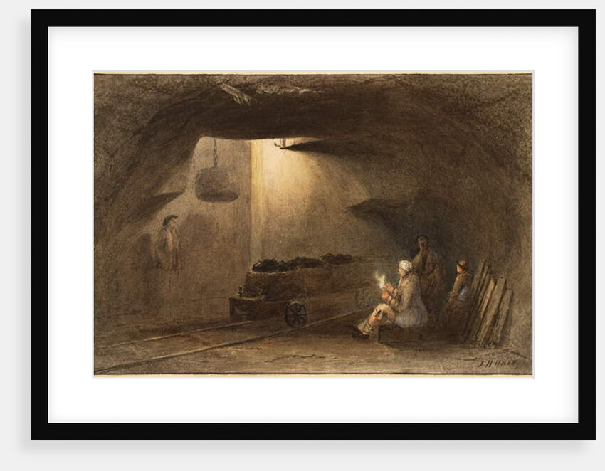 Bottom of the Shaft, Walbottle Colliery by Thomas H. Hair