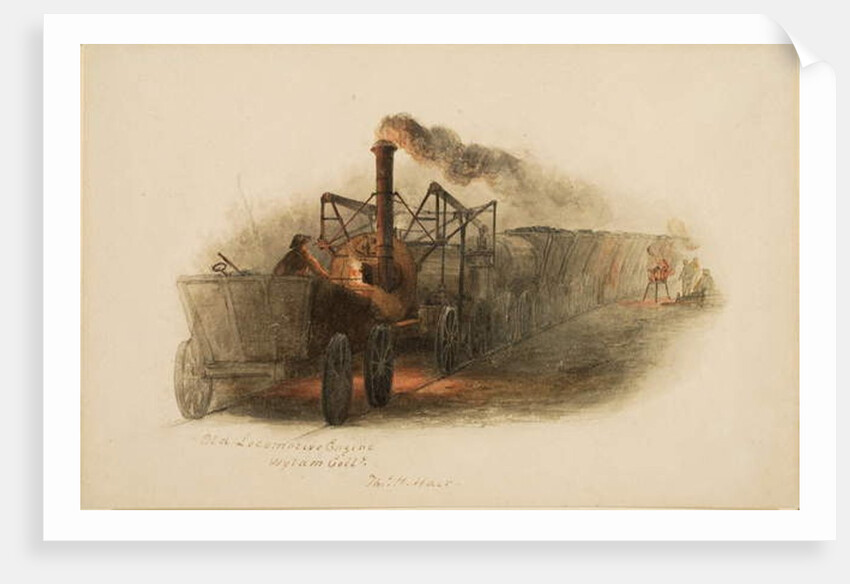 Old Locomotive Engine, Wylam Colliery by Thomas H. Hair