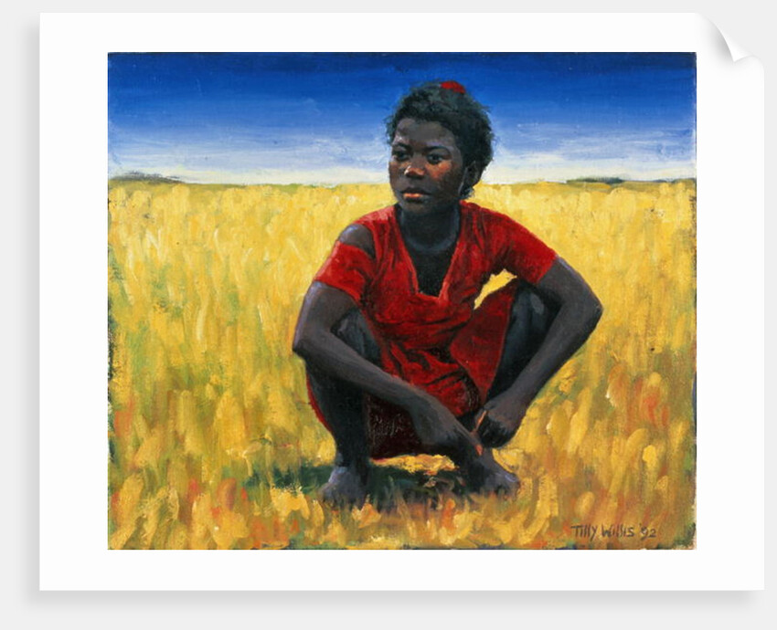 Girl in Red, 1992 by Tilly Willis
