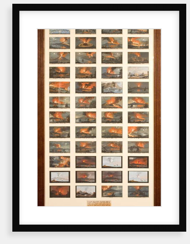 A Collection of Forty Eight Views of Volcanic Eruptions by Italian School