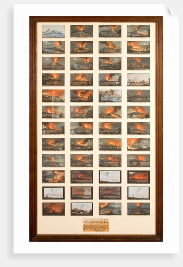 A Collection of Forty Eight Views of Volcanic Eruptions by Italian School
