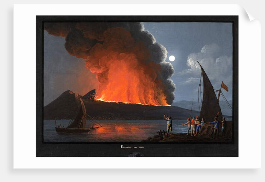 Vesuvius, eruption of 1810 by Italian School