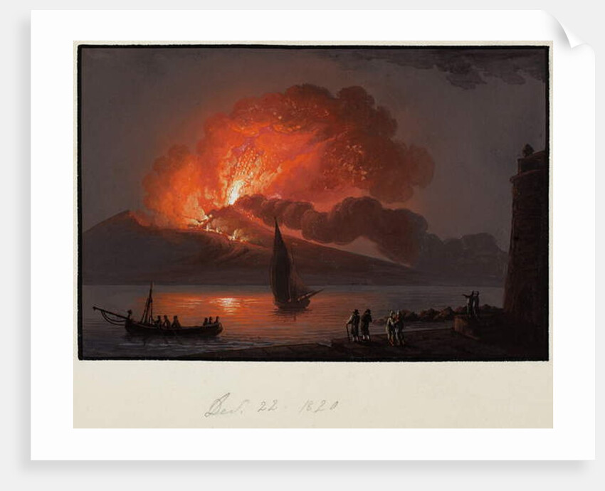 Vesuvius, December 22nd 1820 by Italian School