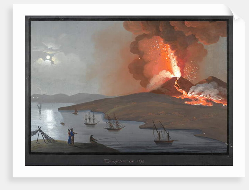 Vesuvius, Eruption of 1794 by Italian School