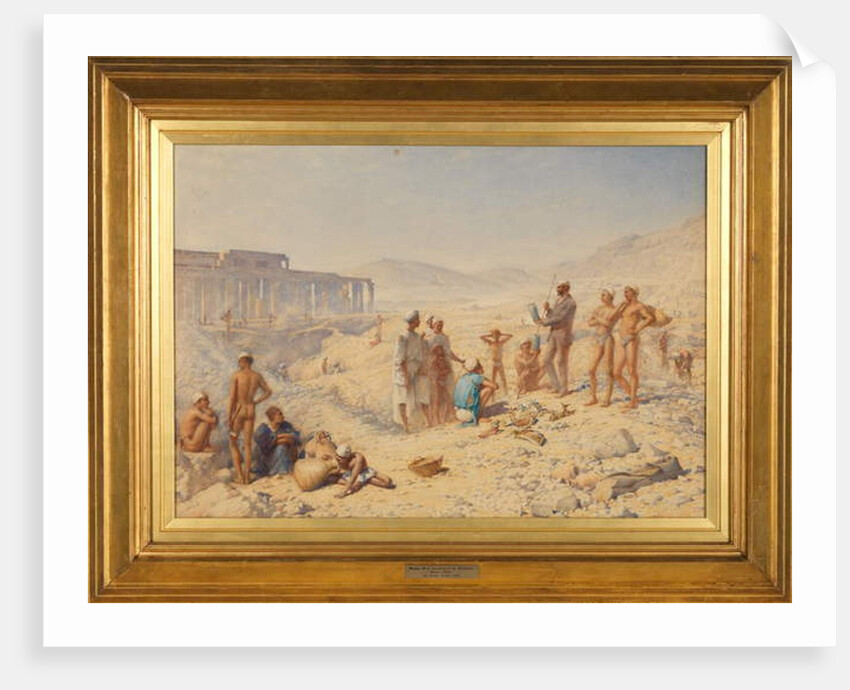Excavating in Egypt: Professor Petrie at Thebes by Henry Wallis