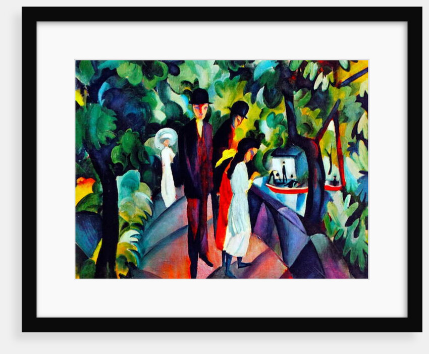 Walkers on the bridge, 1912 by August Macke
