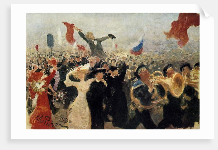 The Demonstration of 17 October 1905, 1906 by Ilya Efimovich Repin