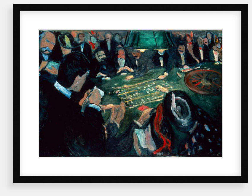 At the Roulette Table in Monte Carlo, 1892 by Edvard Munch
