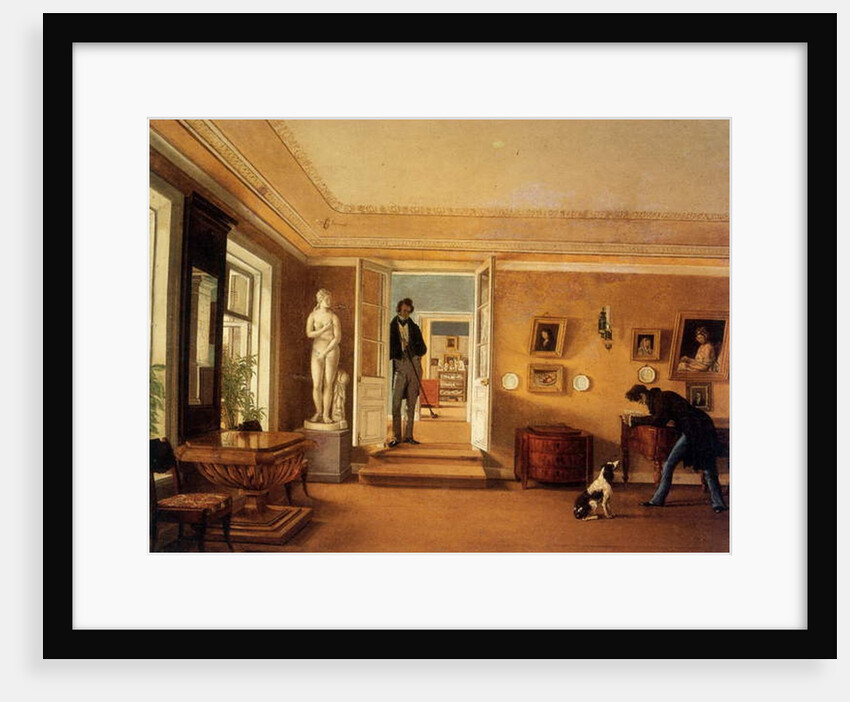Russian interior by Kapiton Alekseevich Zelentsov