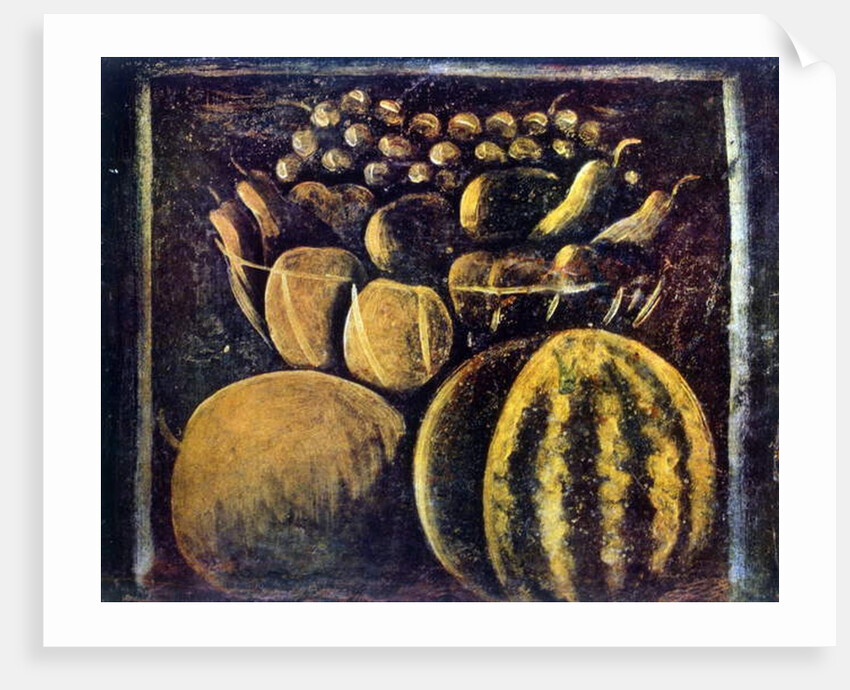 Still life with fruit 1900 by Niko Pirosmani