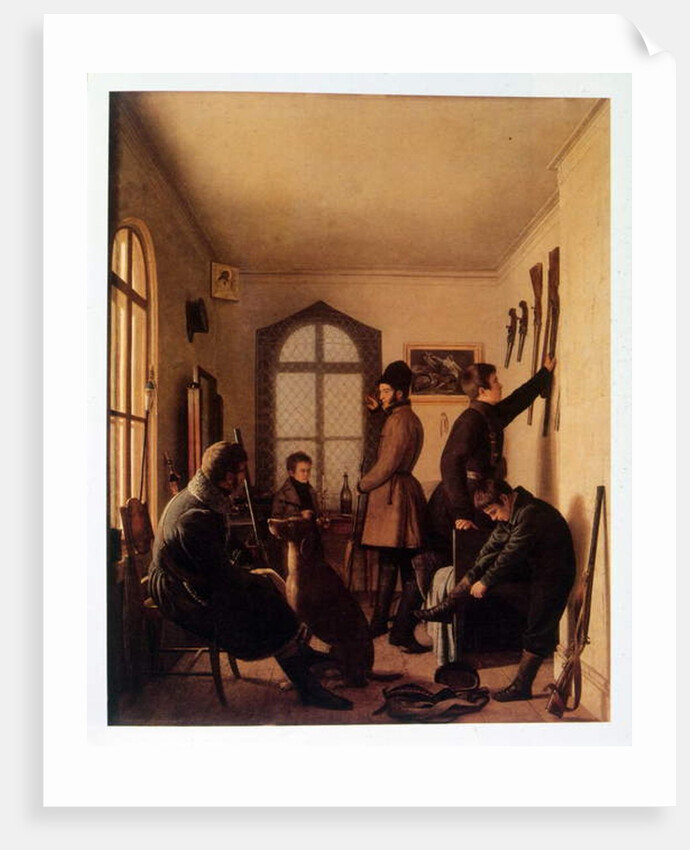 The Hunt, 1836 by Jevgraf Fiodorovitch Krendovsky