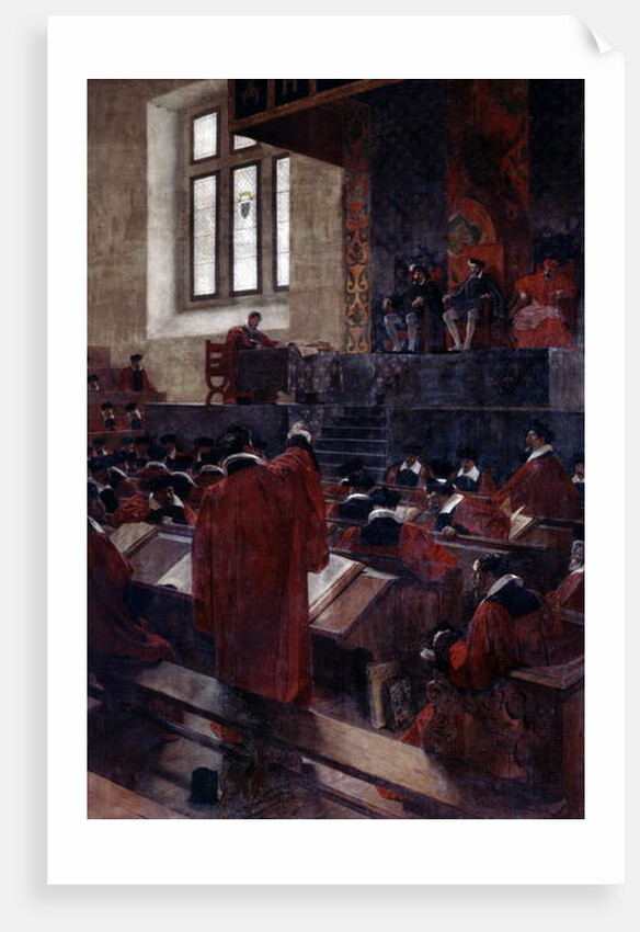 Anne du Bourg and Henry II in the Paris Parlement, 10th June 1559, 1893 by Jean Paul Laurens