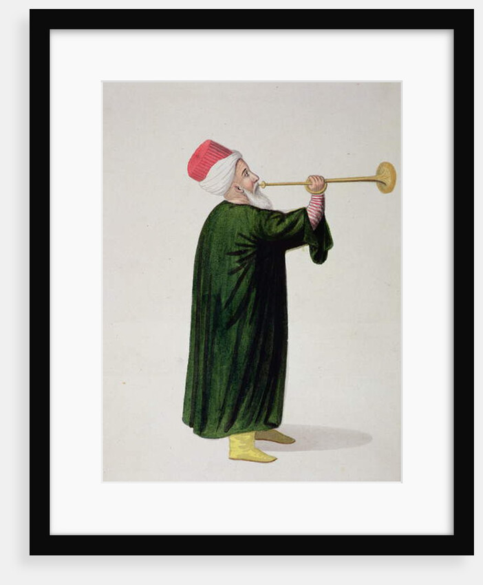 Official Trumpeter of the Janissary Military Band, Ottoman period, third quarter of 18th century by Turkish School