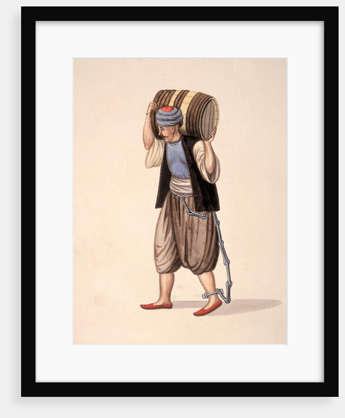 Prisoner in Chains, Ottoman period, third quarter of 18th century by Turkish School