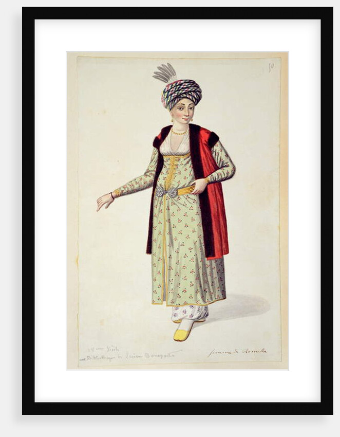 Woman from Rumelia, Ottoman period, third quarter of 18th century by French School