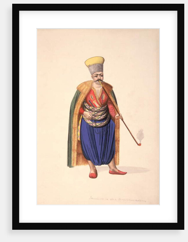 The Ambassadors' Janissary, Ottoman period, third quarter of 18th century by French School
