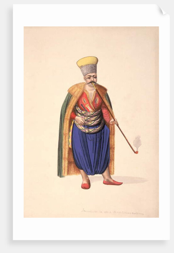 The Ambassadors' Janissary, Ottoman period, third quarter of 18th century by French School