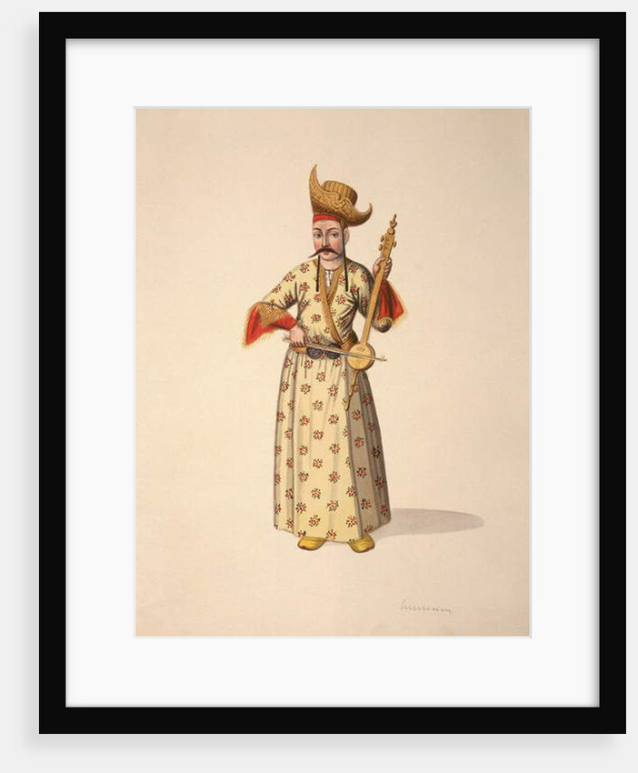 Musician, Ottoman period, third quarter of 18th century by French School