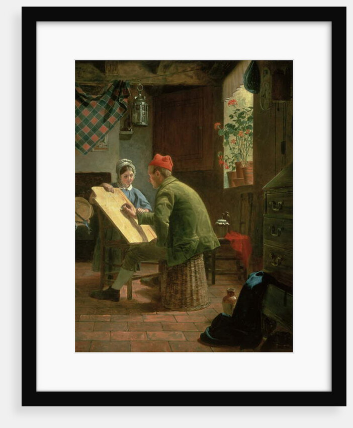 The Writing Lesson, 1855 by James Collinson