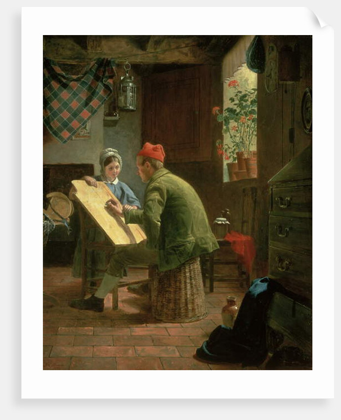 The Writing Lesson, 1855 by James Collinson