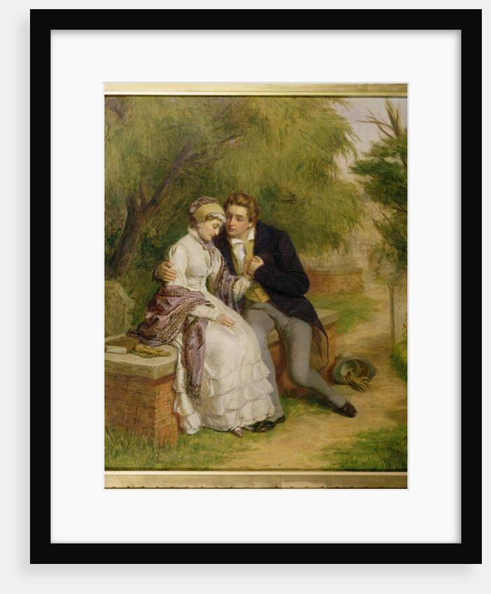 The Lover's Seat: Shelley and Mary Godwin in Old St. Pancras Churchyard, 1877 by William Powell Frith