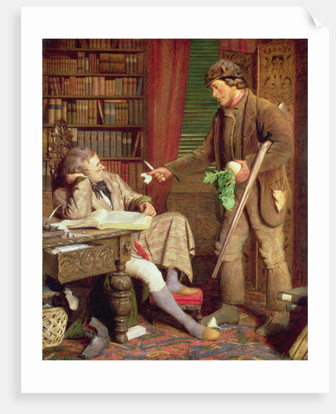 The Squire and the Gamekeeper or The Demurrer, c.1860 by James Lobley