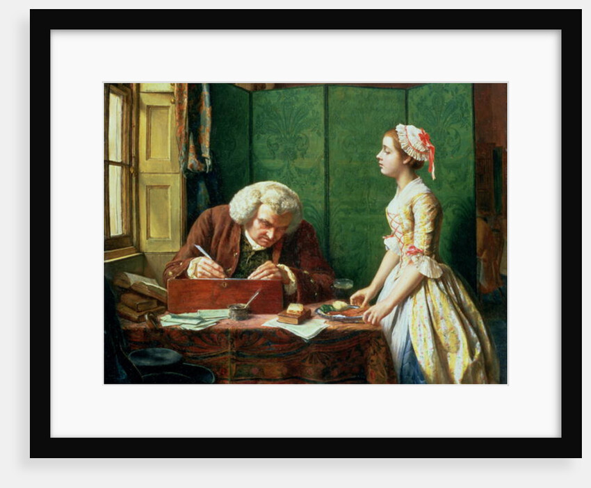 Dr Johnson at Cave's the Publisher, 1854 by Henry Wallis