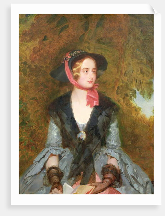 Rose Bradwardine, Heroine of 'Waverley' by Walter Scott 1854 by John Bostock