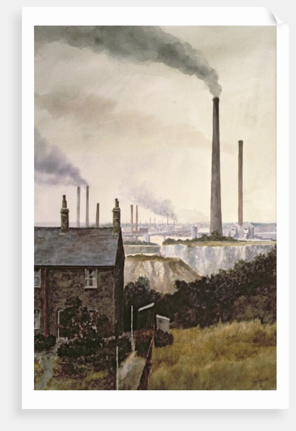 North Kent Landscape - Nr. Northfleet, Gravesend by Vic Trevett