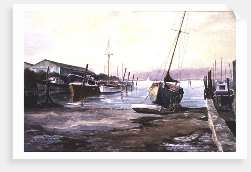 Gillingham Pier on the Medway by Vic Trevett