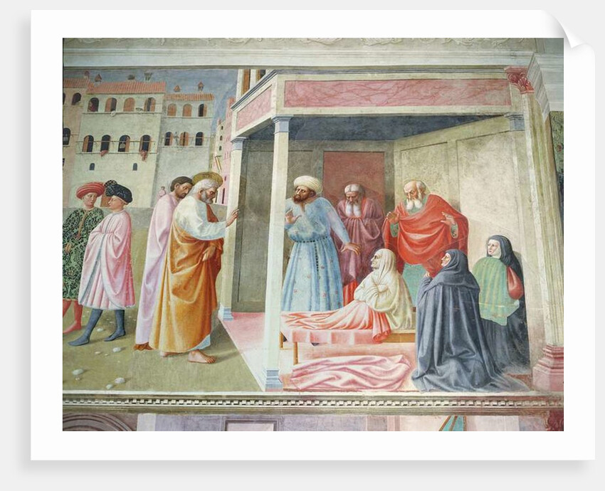 The Resurrection of Tabitha, c.1425-28 by Tommaso Masolino da Panicale