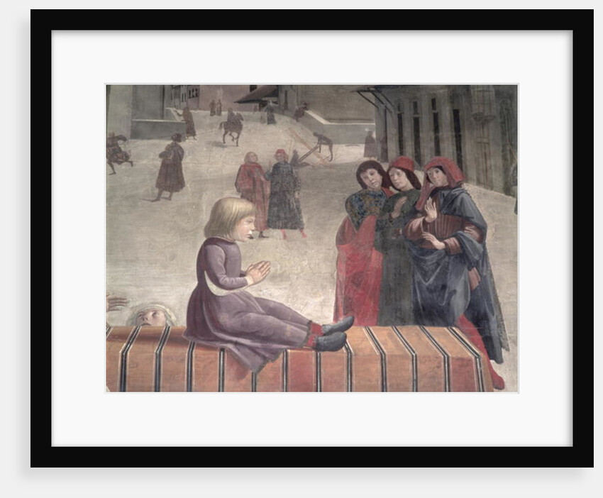 The Miracle of the Resurrected Child, Sassetti Chapel by Domenico Ghirlandaio