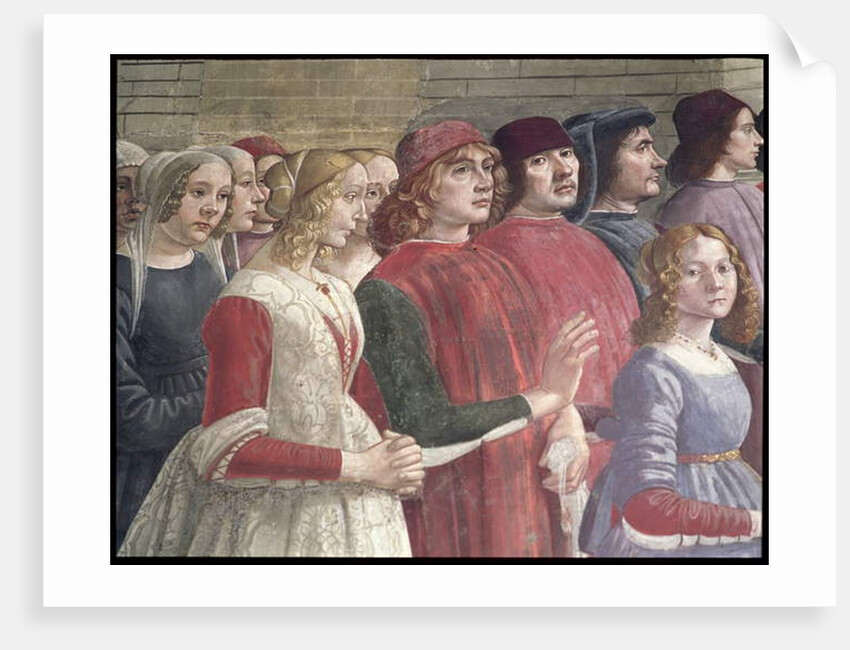 Florentine Onlookers by Domenico (1449-94) Ghirlandaio