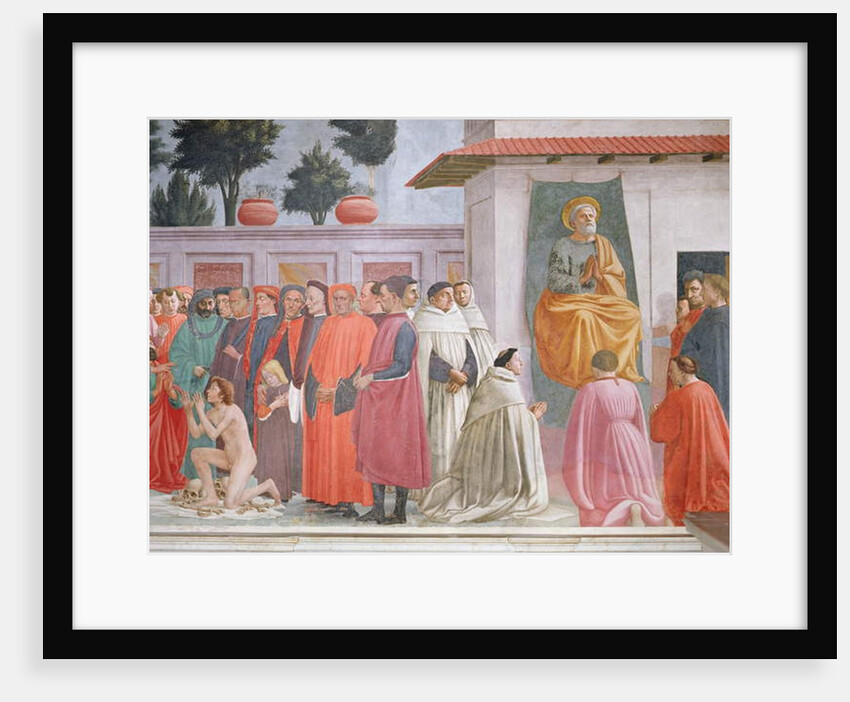 Raising of the Son of Theophilus and St Peter Enthroned by Filippino Lippi