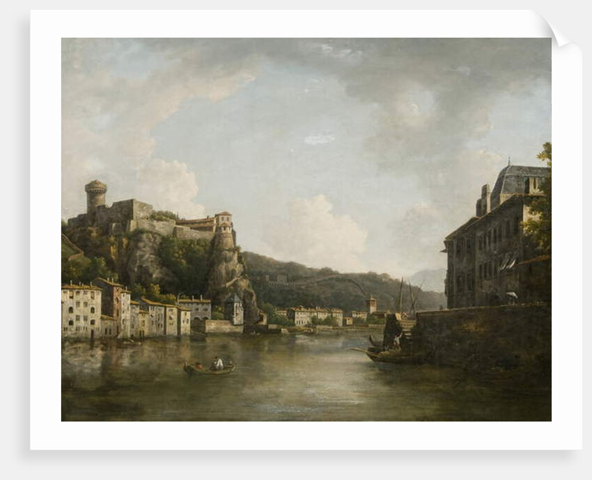 View of the Chateau de Pierre-Encise on the Rhone, Lyon by William Marlow