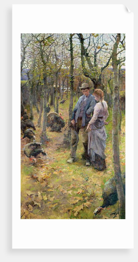 The Edge of the Woods, exh.1894 by Elizabeth Adela Stanhope Forbes