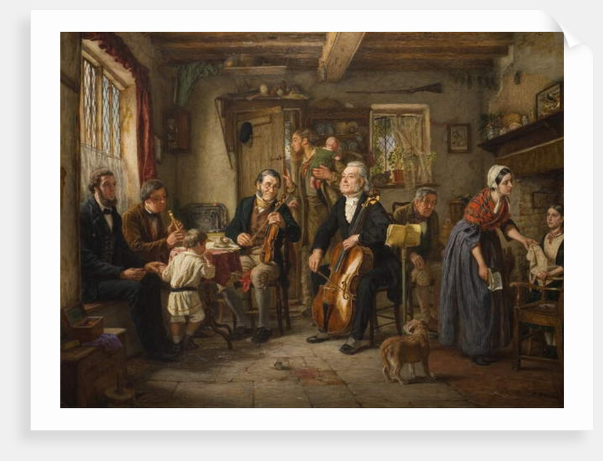 A Philharmonic Rehearsal in a Farmhouse, 1860 by John Evan Hodgson