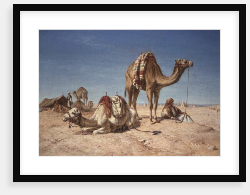 A Halt in the Desert, 1867 by William Snr. Luker