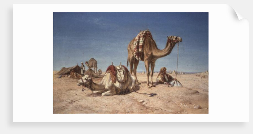 A Halt in the Desert, 1867 by William Snr. Luker