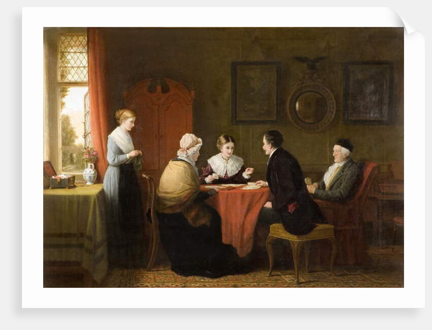 A MisDeal, 1877 by Frederick Daniel Hardy