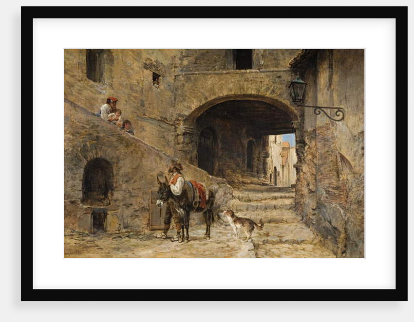 Anticoli Corrado on the Sabine Mountains, 1883 by Charles H. Poingdestre